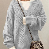 Elegantne kaablkoeline V-kaelusega kampsun igapäevaseks stiiliks