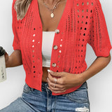 Lühikeste varrukatega suvine kardigan