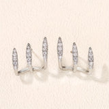 Elegantsed Strass Dreikrallen Kõrvarõngad