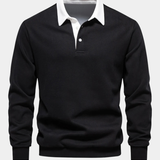 Peeter Signature-Polo Džemper Klassikalise Kontrastiga