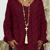 Pehme Kootud Kapuutsiga Kampsun – Mugav ja Nauditav Igapäevastiil