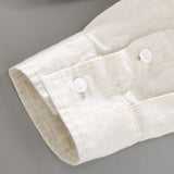 Льняная рубашка с длинными рукавами "Старые деньги"