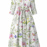 SUVEÕIS™ Lillemustriline Naiste Kleit