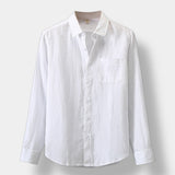 Льняная рубашка с длинными рукавами "Старые деньги"