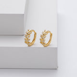 Hõbedased lehekujulised rõngad