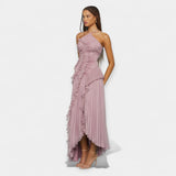 Lilla midi kleit volangidega