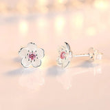 Zirkonia lillekõrvarõngad