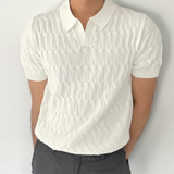 LUMEN TALLINN | Kaasaegse Rätsepatööga Tekstuuriga Polo-Särk